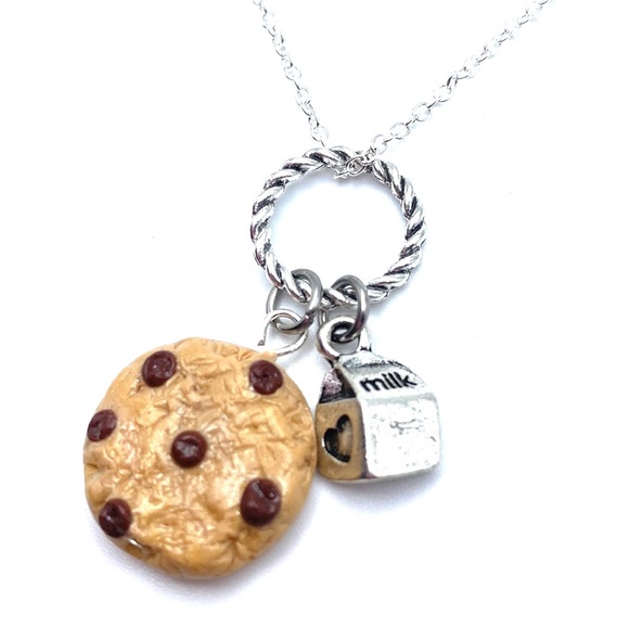 Chocolate Chip Cookie Charm Necklace - Picture 6 of 6